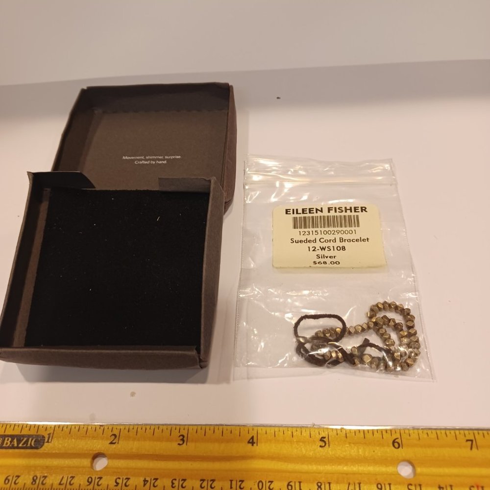 FINAL Markdown Rare EILEEN FISHER hand M sueded bracelet100 %to Charity